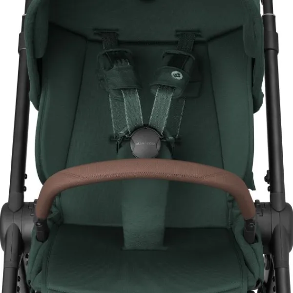 Maxi-Cosi Kinderwagen - Oxford Plus - Twillic Graphite (Dark Frame + Brown Leather)> Wandelwagens|Complete Kinderwagens