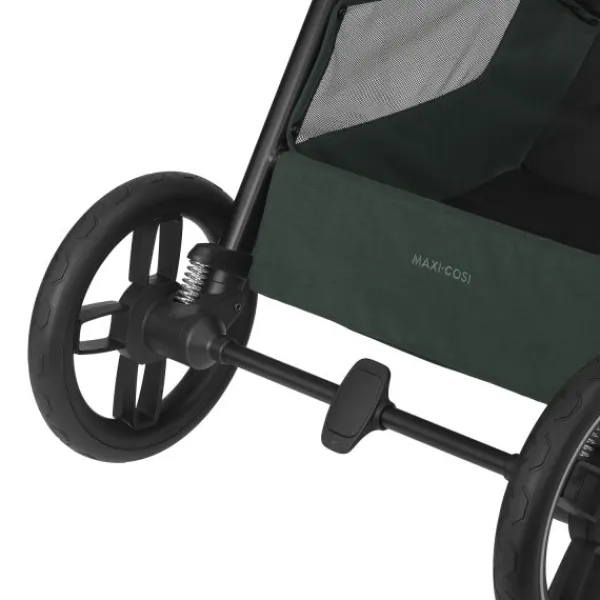 Maxi-Cosi Kinderwagen - Oxford Plus - Twillic Graphite (Dark Frame + Brown Leather)> Wandelwagens|Complete Kinderwagens