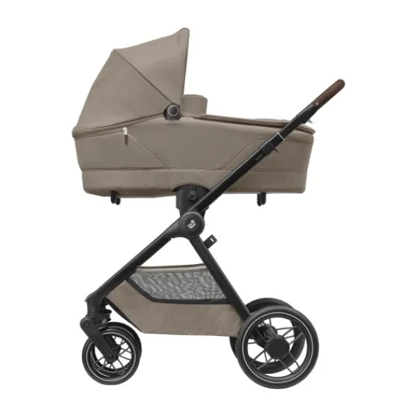 Maxi-Cosi Kinderwagen - Oxford Plus - Twillic Graphite (Dark Frame + Brown Leather)> Wandelwagens|Complete Kinderwagens