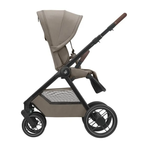 Maxi-Cosi Kinderwagen - Oxford Plus - Twillic Graphite (Dark Frame + Brown Leather)> Wandelwagens|Complete Kinderwagens
