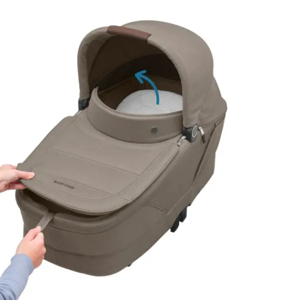 Maxi-Cosi Kinderwagen - Oxford Plus - Twillic Graphite (Dark Frame + Brown Leather)> Wandelwagens|Complete Kinderwagens