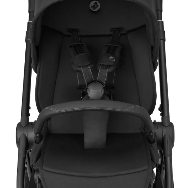 Maxi-Cosi Kinderwagen - Oxford Plus - Twillic Graphite (Dark Frame + Brown Leather)> Wandelwagens|Complete Kinderwagens