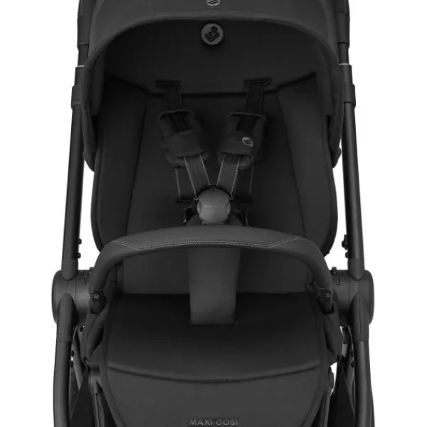 Maxi-Cosi Kinderwagen - Oxford Plus - Twillic Graphite (Dark Frame + Brown Leather)> Wandelwagens|Complete Kinderwagens