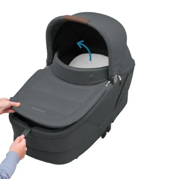Maxi-Cosi Kinderwagen - Oxford Plus - Twillic Graphite (Dark Frame + Brown Leather)> Wandelwagens|Complete Kinderwagens