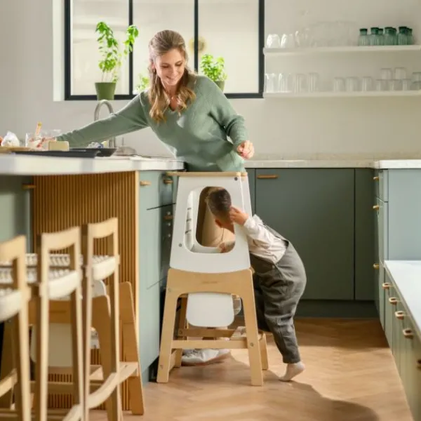 Maxi-Cosi Learning Tower Toucan Natural> Houten Kinderstoelen
