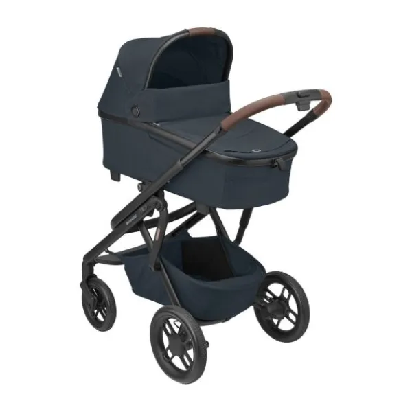 Maxi-Cosi Lila XP Plus Essential Graphite (Black Frame & Brown Leather)> Wandelwagens|Complete Kinderwagens