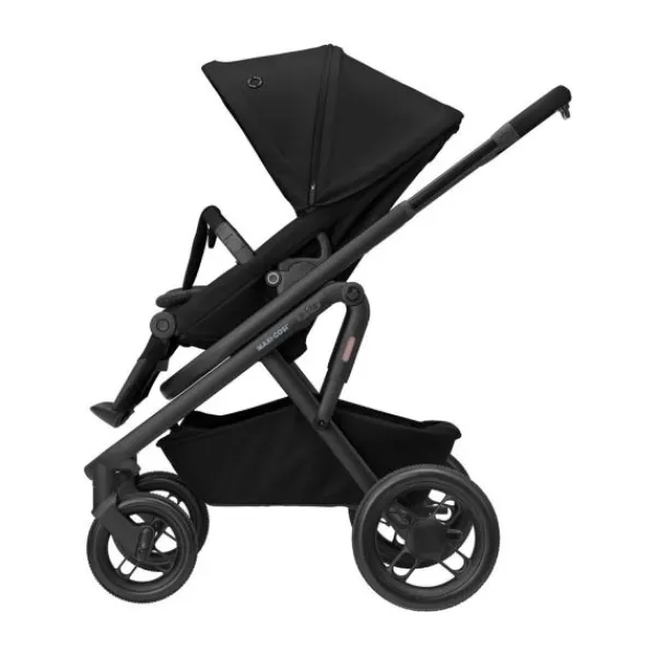 Maxi-Cosi Lila XP Plus Essential Graphite (Black Frame & Brown Leather)> Wandelwagens|Complete Kinderwagens