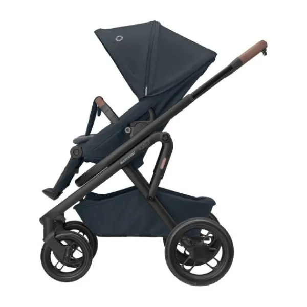 Maxi-Cosi Lila XP Plus Essential Graphite (Black Frame & Brown Leather)> Wandelwagens|Complete Kinderwagens