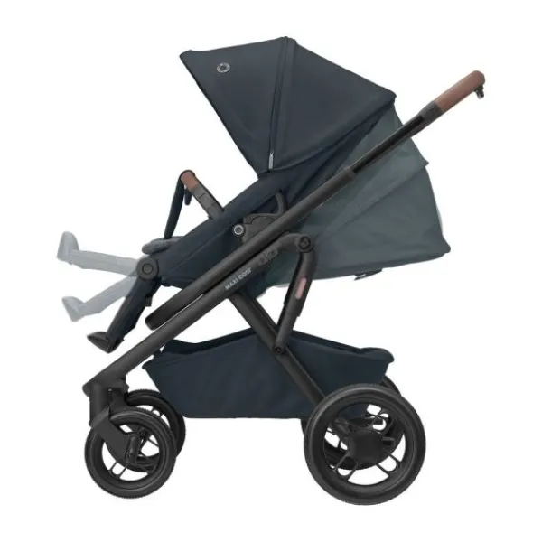 Maxi-Cosi Lila XP Plus Essential Graphite (Black Frame & Brown Leather)> Wandelwagens|Complete Kinderwagens