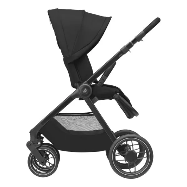 Maxi-Cosi Wandelwagen Oxford Essential Black Dark Frame + Black Leather> Wandelwagens|Complete Kinderwagens