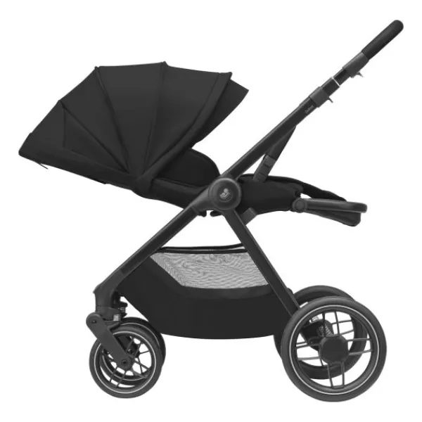 Maxi-Cosi Wandelwagen Oxford Essential Black Dark Frame + Black Leather> Wandelwagens|Complete Kinderwagens