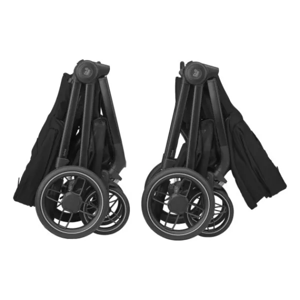 Maxi-Cosi Wandelwagen Oxford Essential Black Dark Frame + Black Leather> Wandelwagens|Complete Kinderwagens