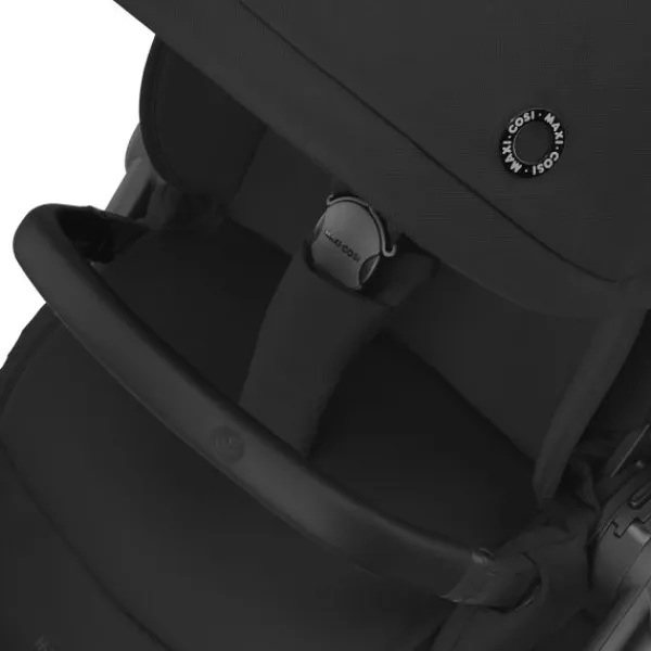Maxi-Cosi Wandelwagen Oxford Essential Black Dark Frame + Black Leather> Wandelwagens|Complete Kinderwagens