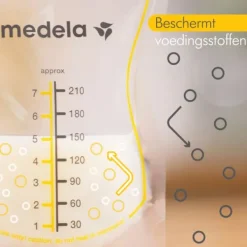 Medela Moedermelkbewaarzakjes Met Schenktuit 210ml 25st><noscript><img width=