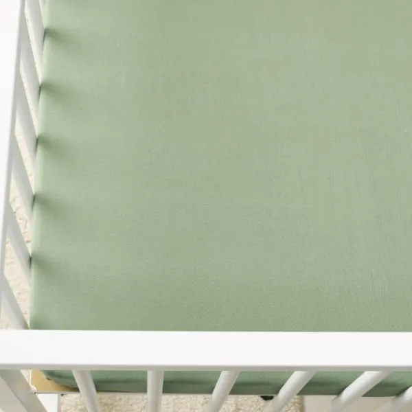 Meyco Baby Hoeslaken Boxmatras Uni Olive Green 75 x 95 cm> Accessoires Boxen