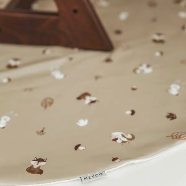 Meyco Baby Knoeimat Kinderstoel Forest Animals Sand> Accessoires Kinderstoelen