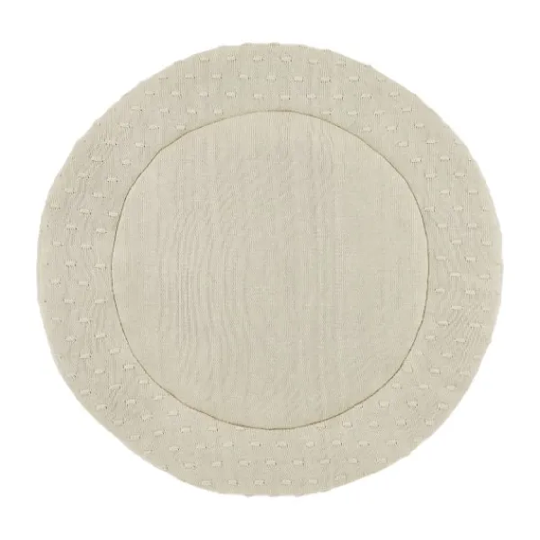 Meyco Baby Knots Boxkleed Rond - ⌀95cm - Soft Sand> Boxkleden|Accessoires Boxen