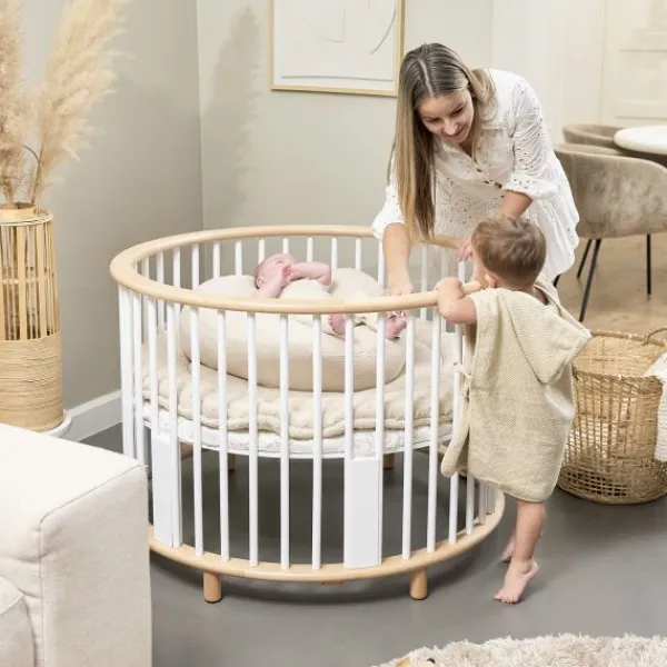 Meyco Baby Knots Boxkleed Rond - ⌀95cm - Soft Sand> Boxkleden|Accessoires Boxen