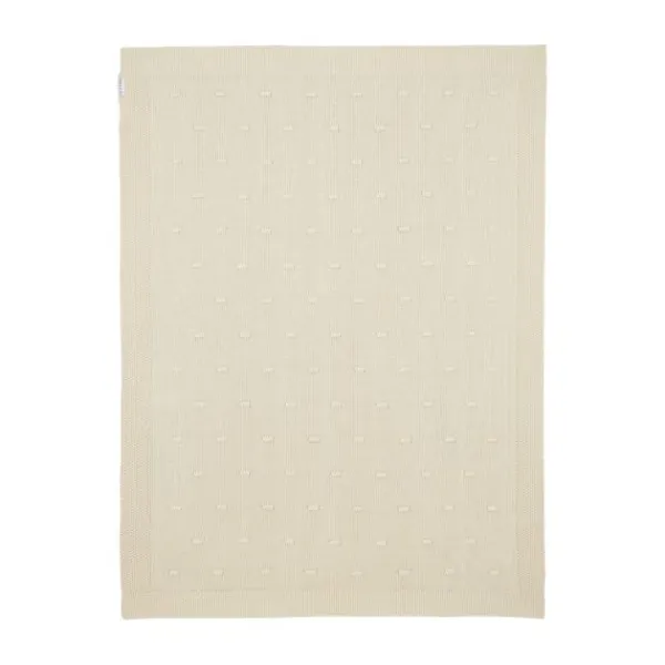 Meyco Baby Ledikantdeken Knots Soft Sand 100 x 150 cm> Ledikantdekens