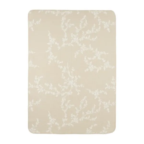 Meyco Baby Ledikantdeken Geweven Branches Sand 100 x 150 cm> Ledikantdekens