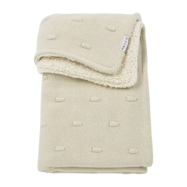 Meyco Baby Ledikantdeken Teddy Knots Soft Sand 100 x 150 cm> Ledikantdekens