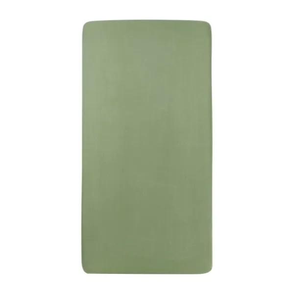Meyco Baby Ledikanthoeslaken Uni Olive Green 60 x 120 cm> Hoeslakens
