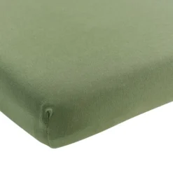 Meyco Baby Ledikanthoeslaken Uni Olive Green 60 x 120 cm> Hoeslakens