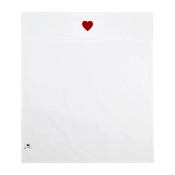 Meyco Baby Ledikantlaken Sweet Heart Red 100 x 150 cm> Ledikantlakens