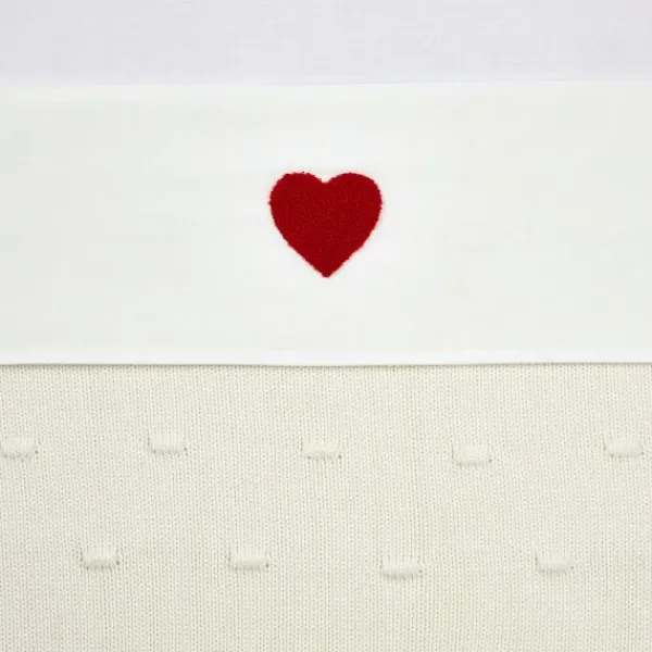 Meyco Baby Ledikantlaken Sweet Heart Red 100 x 150 cm> Ledikantlakens