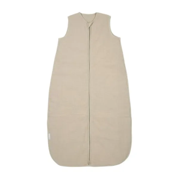 Meyco Baby Slaapzak Hydrofiel Gevoerd Uni Pre-Washed Sand 90 cm> 4-Seizoenen Slaapzakken
