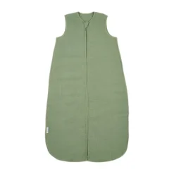 Meyco Baby Slaapzak Hydrofiel Gevoerd Uni Pre-Washed Olive Green 70 cm> 4-Seizoenen Slaapzakken