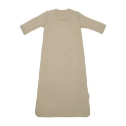 Meyco Baby Slaapzak Met Afritsbare Mouwen Slub Met Smile Applicatie Taupe / Offwhite 90 cm><noscript><img width=