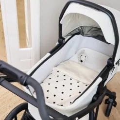 Meyco Baby Sweet Heart Wiegdeken - 75 x 100 cm - Pre-Washed Hydrofiel - Soft Sand><noscript><img width=