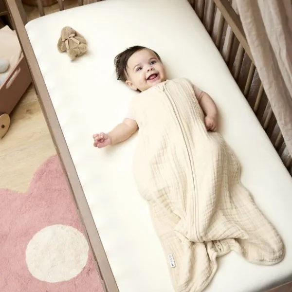 Meyco Baby Uni Hoeslaken Juniorbed- 2 Stuks - 70 x 140 cm - Jersey - Nature> Hoeslakens