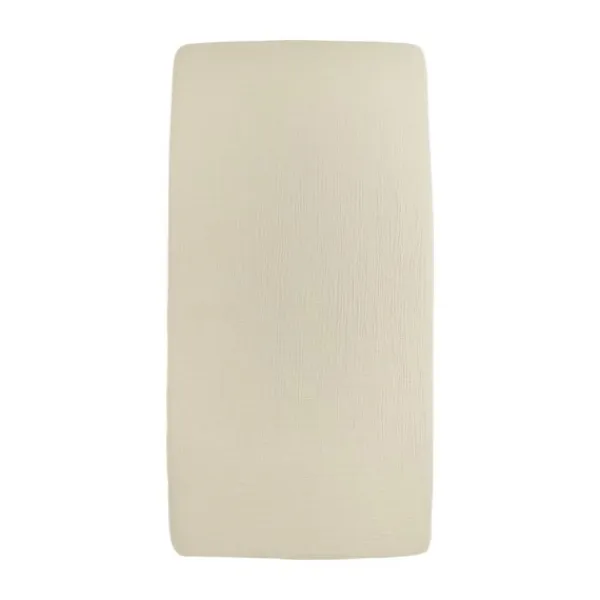 Meyco Baby Uni Hoeslaken Ledikant - 60 x 120 cm - Pre-Washed Hydrofiel - Offwhite> Hoeslakens