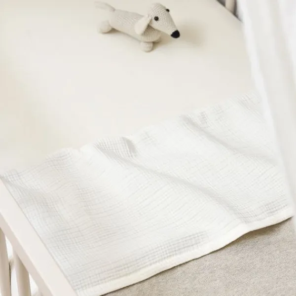 Meyco Baby Uni Hoeslaken Wieg - 2 Stuks - 40 x 80/90 cm - Jersey - Soft Sand> Hoeslakens