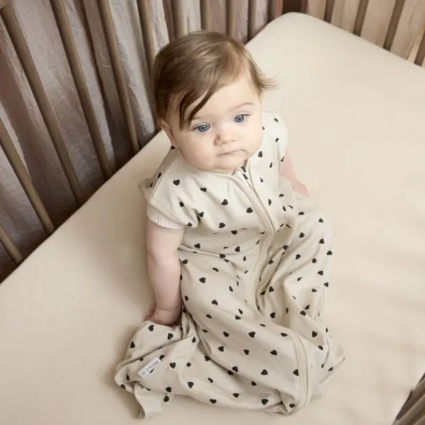 Meyco Baby Uni Hoeslaken Ledikant - 2 Stuks - 60 x 120 cm - Jersey - Nature> Hoeslakens