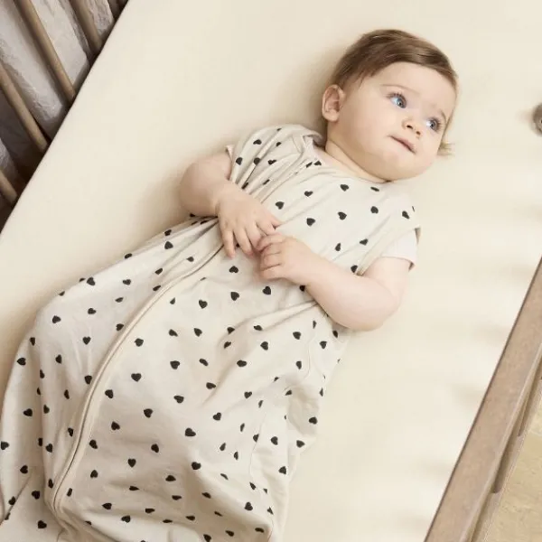 Meyco Baby Uni Hoeslaken Ledikant - 2 Stuks - 60 x 120 cm - Jersey - Nature> Hoeslakens