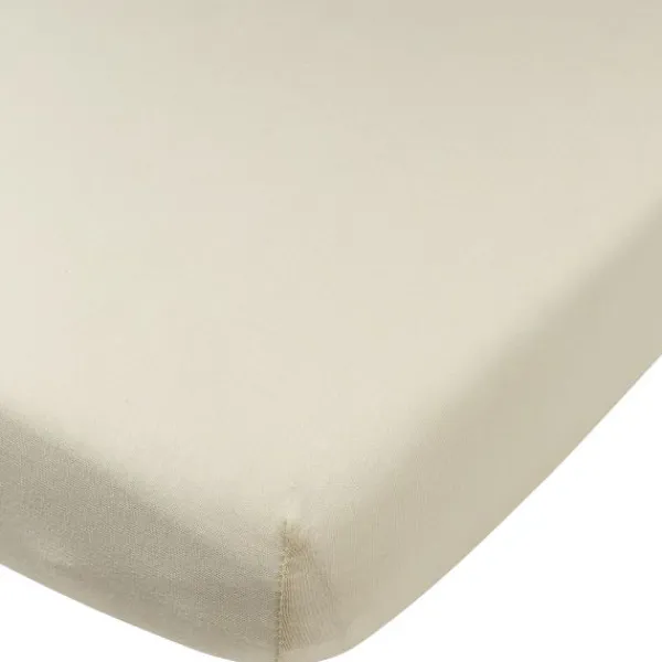 Meyco Baby Uni Hoeslaken Juniorbed - 70 x 140 cm - Jersey - Soft Sand> Hoeslakens