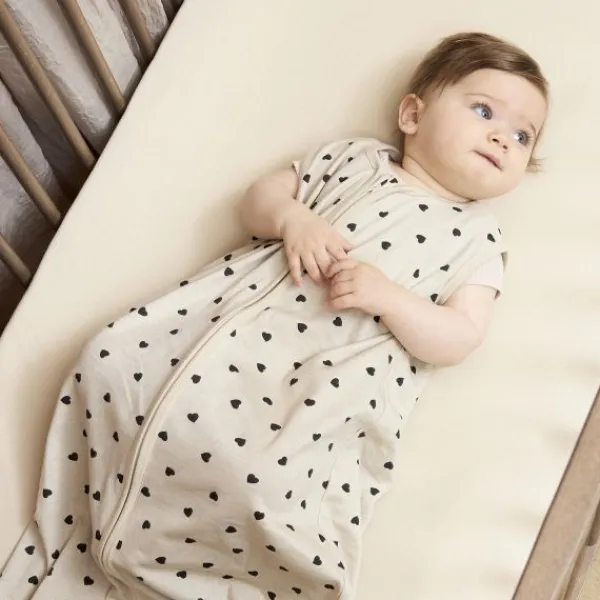 Meyco Baby Uni Hoeslaken Juniorbed - 70 x 140 cm - Jersey - Soft Sand> Hoeslakens