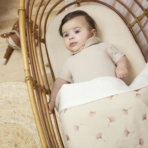 Meyco Baby Uni Wieglaken - Pre-Washed Hydrofiel - 75 x 100 cm - Soft Olive> Wieglakens
