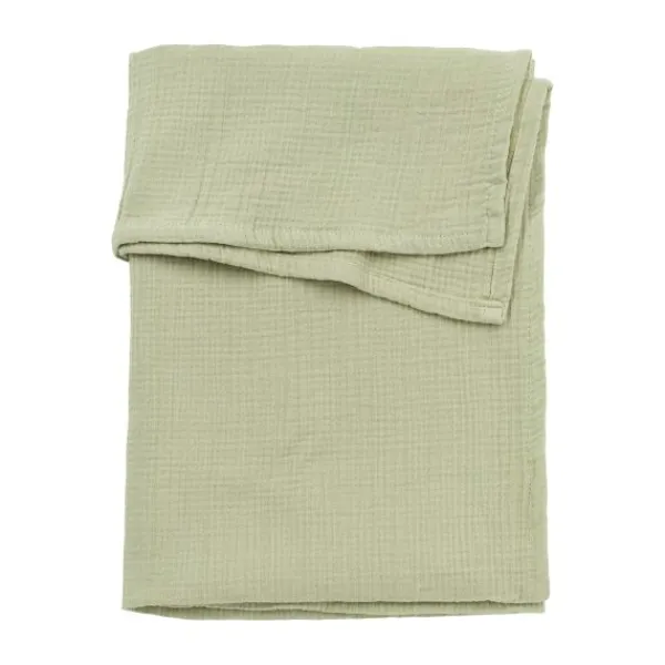 Meyco Baby Uni Wieglaken - Pre-Washed Hydrofiel - 75 x 100 cm - Soft Olive> Wieglakens