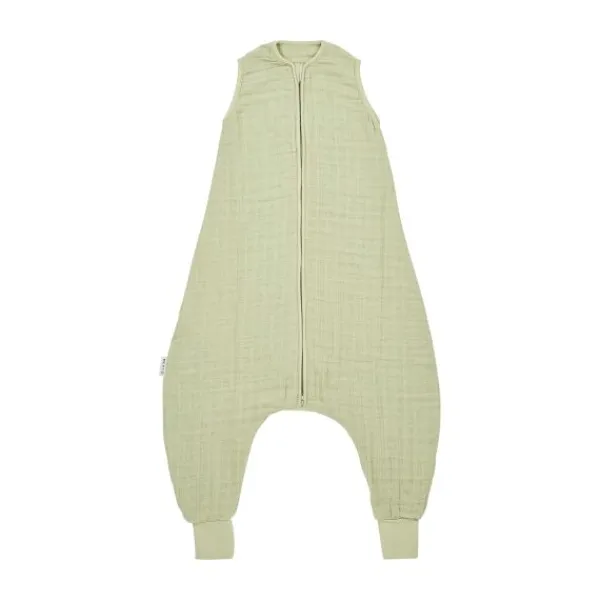 Meyco Baby Uni Zomer Slaapoverall Jumper - 104 cm - Pre-Washed Hydrofiel - Sand> 4-Seizoenen Slaapzakken|Zomer Slaapzakken