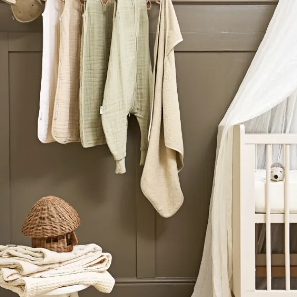 Meyco Baby Uni Zomerslaapzak - 110 cm - Pre-Washed Hydrofiel - Soft Sand> 4-Seizoenen Slaapzakken|Zomer Slaapzakken