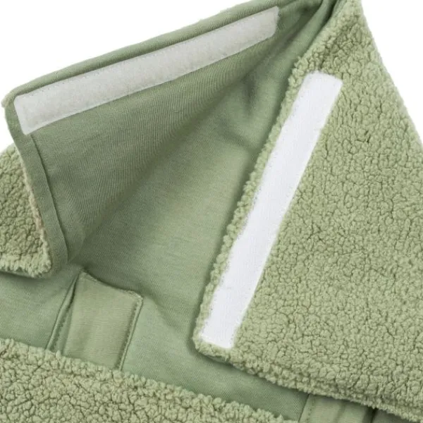 Meyco Baby Voetenzak - 40 x 82 cm Teddy - Olive Green> Accessoires Autostoel