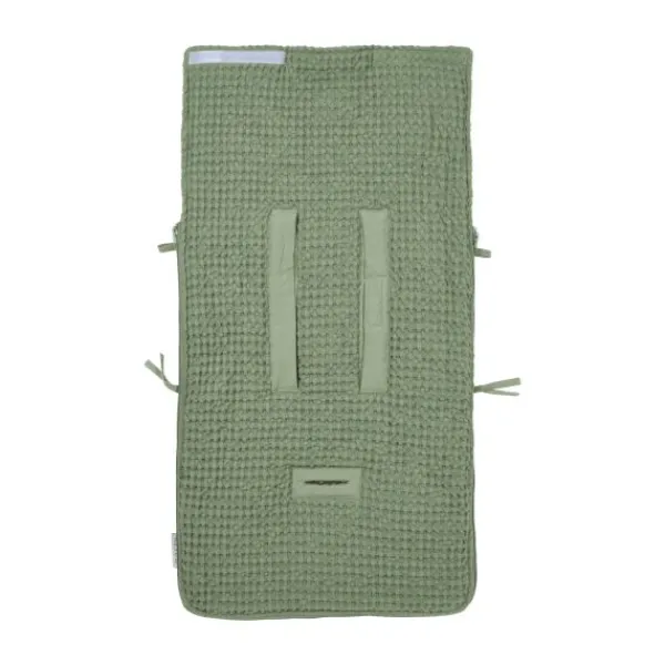 Meyco Baby Voetenzak Wafel Teddy Olive Green 40 x 82 cm> Accessoires Autostoel
