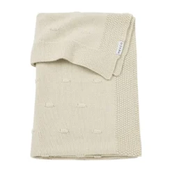 Meyco Baby Wiegdeken Knots Soft Sand 75 x 100 cm> Wiegdekens