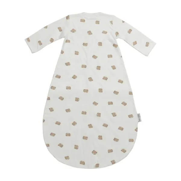 Meyco Bear Slaapzak Met Vaste Mouw Rond – 70 cm – Jersey – Sand> 4-Seizoenen Slaapzakken