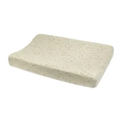 Meyco Boxkleed Rond Basic Knit Sand Melange 95 cm><noscript><img width=