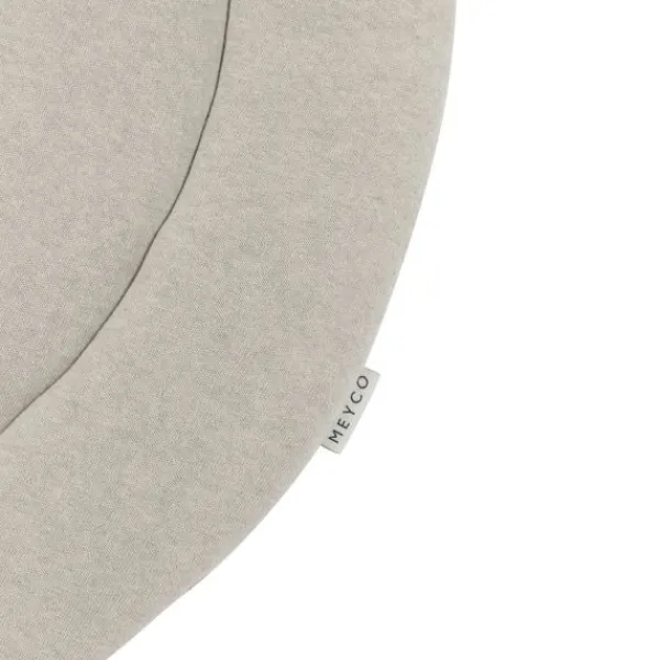 Meyco Boxkleed Rond Basic Knit Sand Melange 95 cm> Accessoires Boxen|Boxkleden